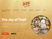 Tablet Screenshot of naivedyathali.com